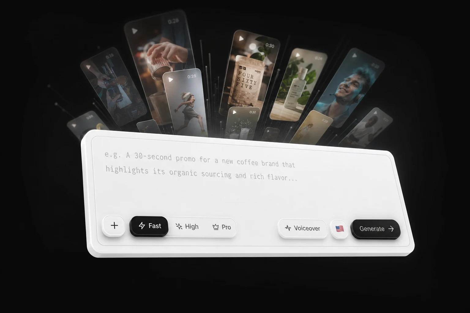 Cliptalk AI video creation tool interface